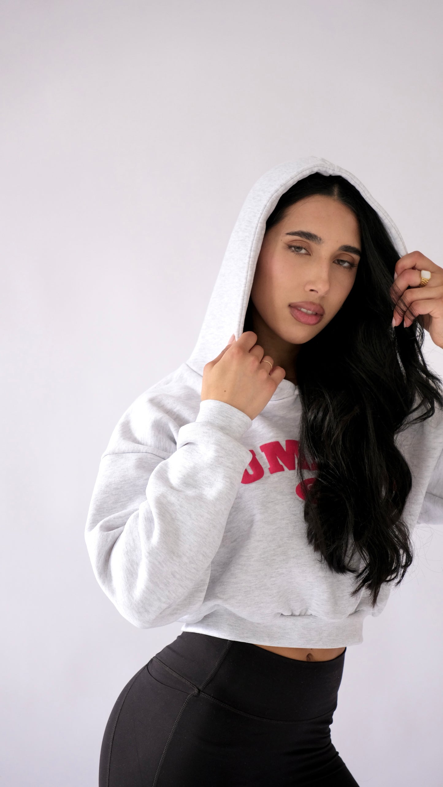 [PRE-ORDER] Cozy Cropped Hoodie - Grey Marle