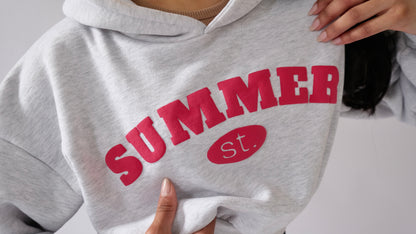 [PRE-ORDER] Cozy Cropped Hoodie - Grey Marle